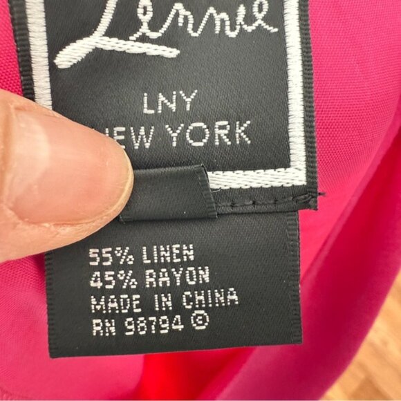 Lennie NY Square Neck Sleeveless Martini glass embroidered linen dress - Picture 6 of 7